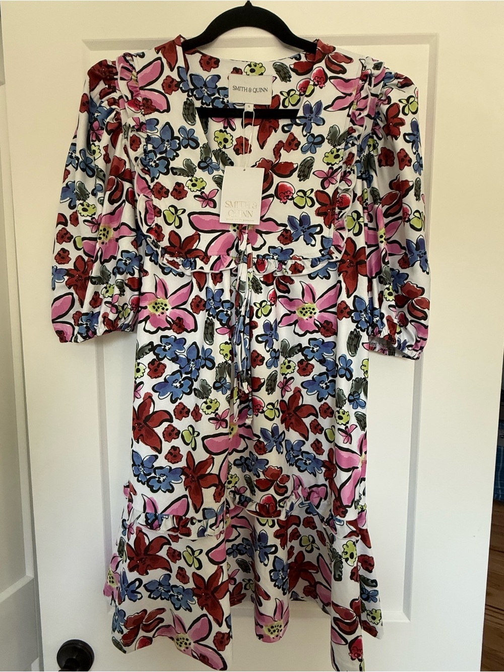 Smith & Quinn Mercedes Abstract Garden Floral Dress S NWT